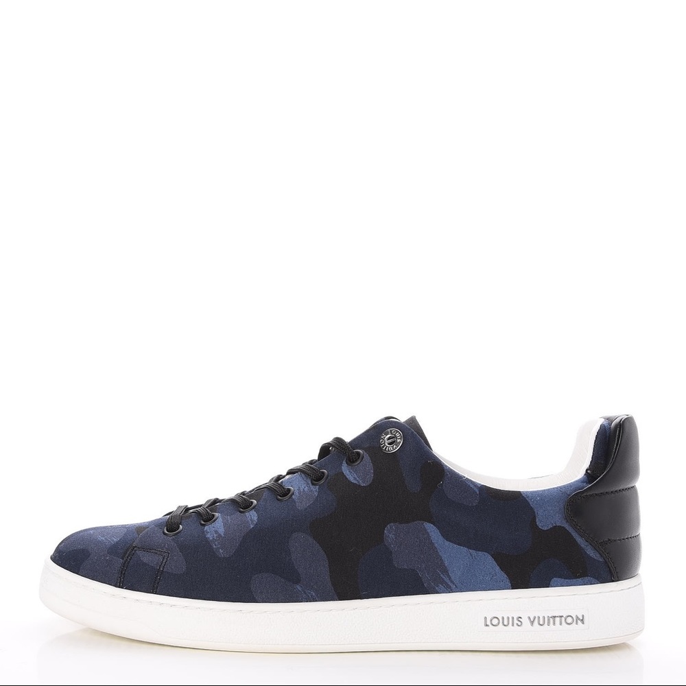 Louis Vuitton Front Row Blue Camo Sneakers